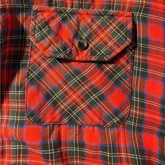 Dickies Men’s Red Plaid Quilted Lightweight Button Down Jacket Size Large - Picture 4 of 7